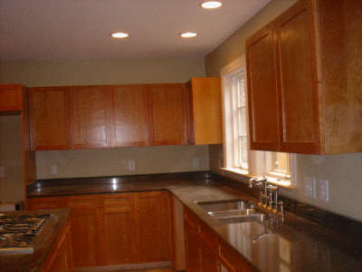 kitchen with cabinets!